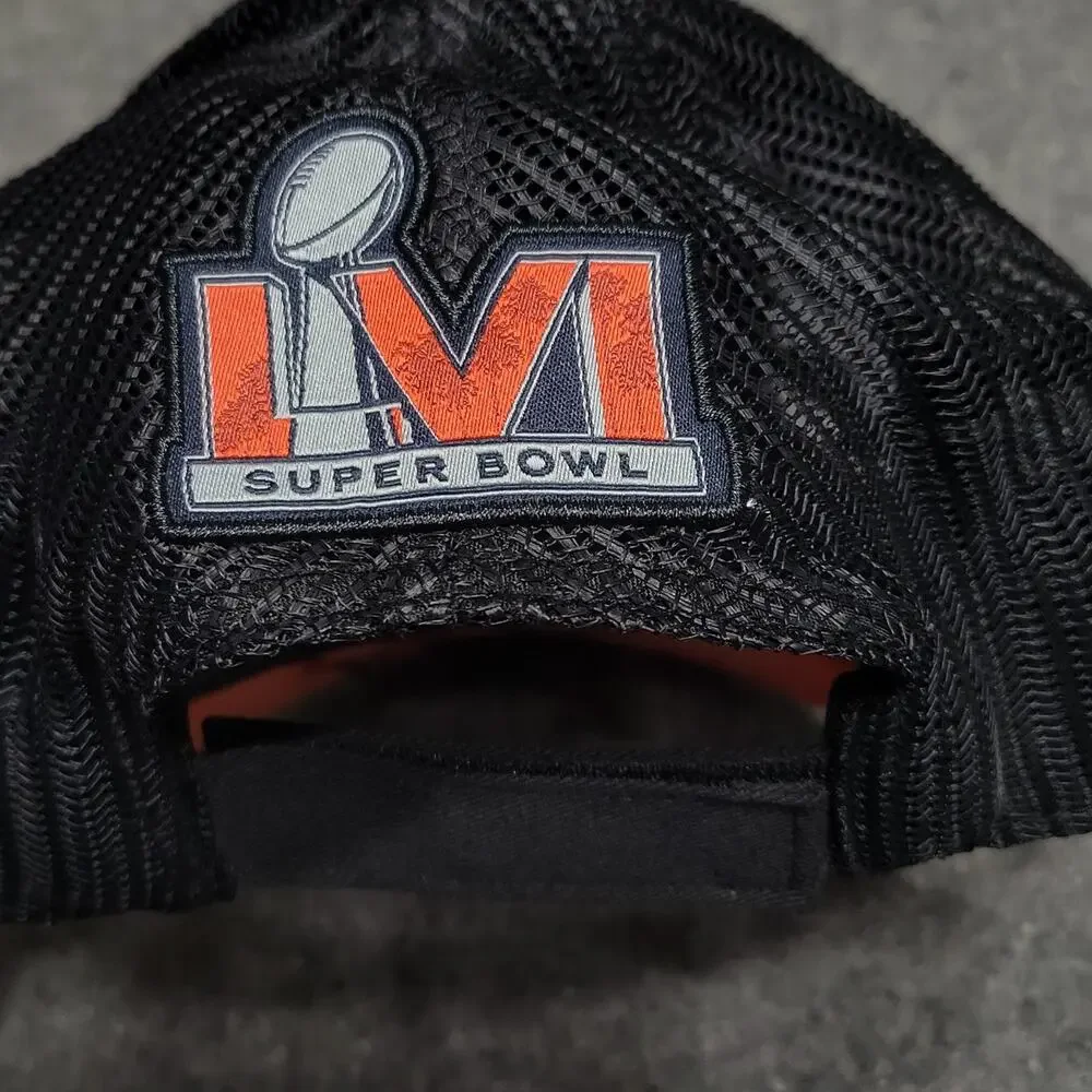 Los Angeles Rams Hat Baseball Cap Mens Black '47 Super Bowl LVI Trucker Snapback